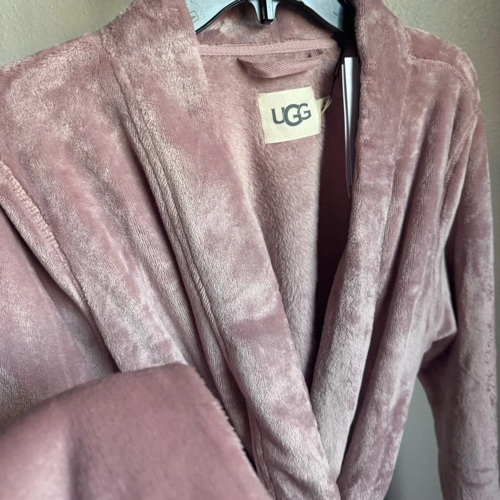 NWT UGG Women's Marlow Soft Double-face Fleece Robe Color Dusk Sz XL - Picture 7 of 10